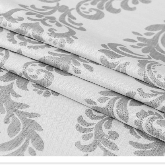 DWCN FAUX LINEN 100% blackout curtains/2 panels grey - Picture 5 of 6